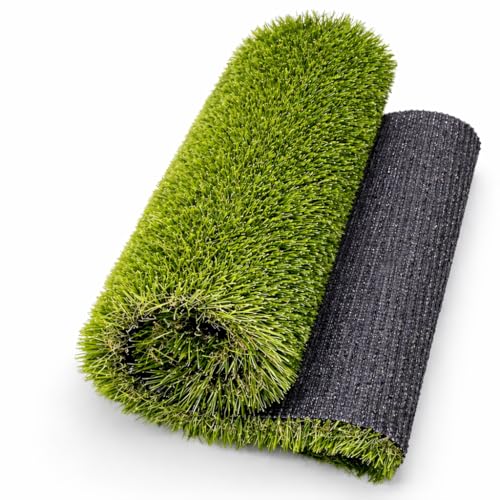 Artificial Grass Roll 4m x 1m (4m²) – 15–20mm Pile Landscape Turf for Garden, Balcony & Patio – UV Resistant, Pet & Child Friendly, Easy Cut Lawn Mat