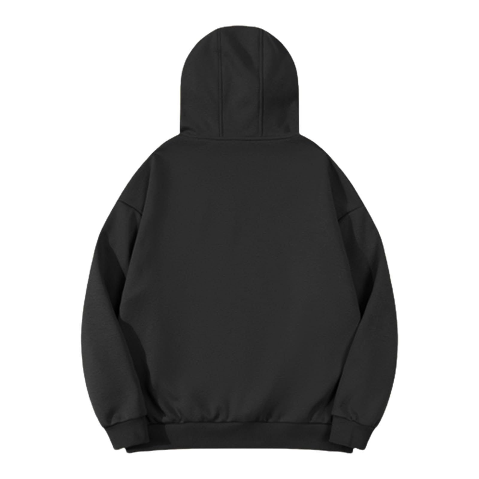 Męska gładka bluza z kapturem ciepły sweter moda jesienny sweter koszula z długim rękawem z kieszenią męska bluza z kapturem na co dzień bluzy unisex