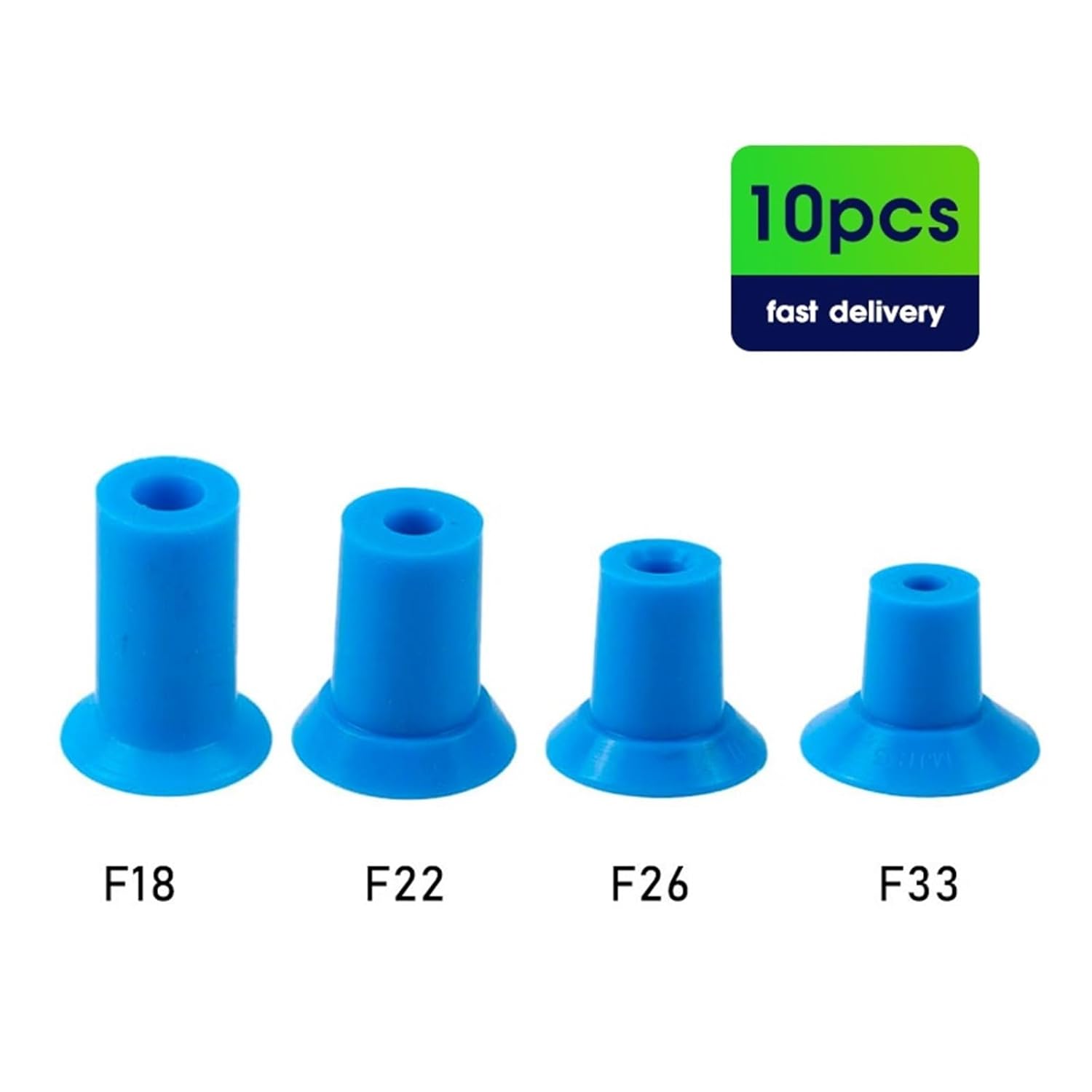 10PCS Pneumatic Vacuum Suction Cup F Series Packing Machine Vacuum Bag Opening Sucker Plastic Film Suction Nozzle F18(F18(10pcs))