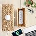 2 Pack Cable Management Box with Lid, Handwoven Water Hyacinth Cord Organizer, 4 Side Open Slots Cable Hider for Power Strips, Cords & Wires, Desk/Floor/Office Storage Box to Hide Electronics Clutter