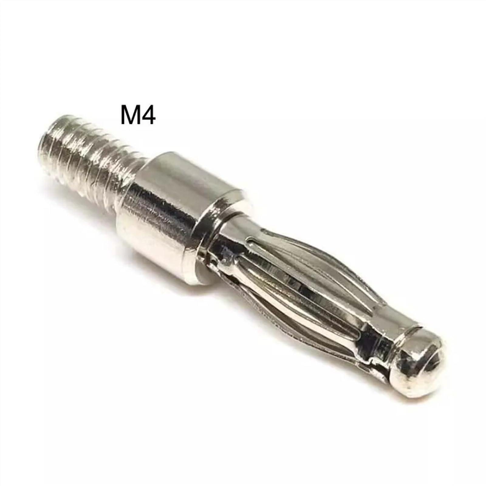 Adapter wtyczki bananowej 4 mm śruba dopasowane złącze do montażu panelowego nieizolowane wtyczki M3/M4 2/5 szt. idealne do projektów DIY i połączeń elektrycznych