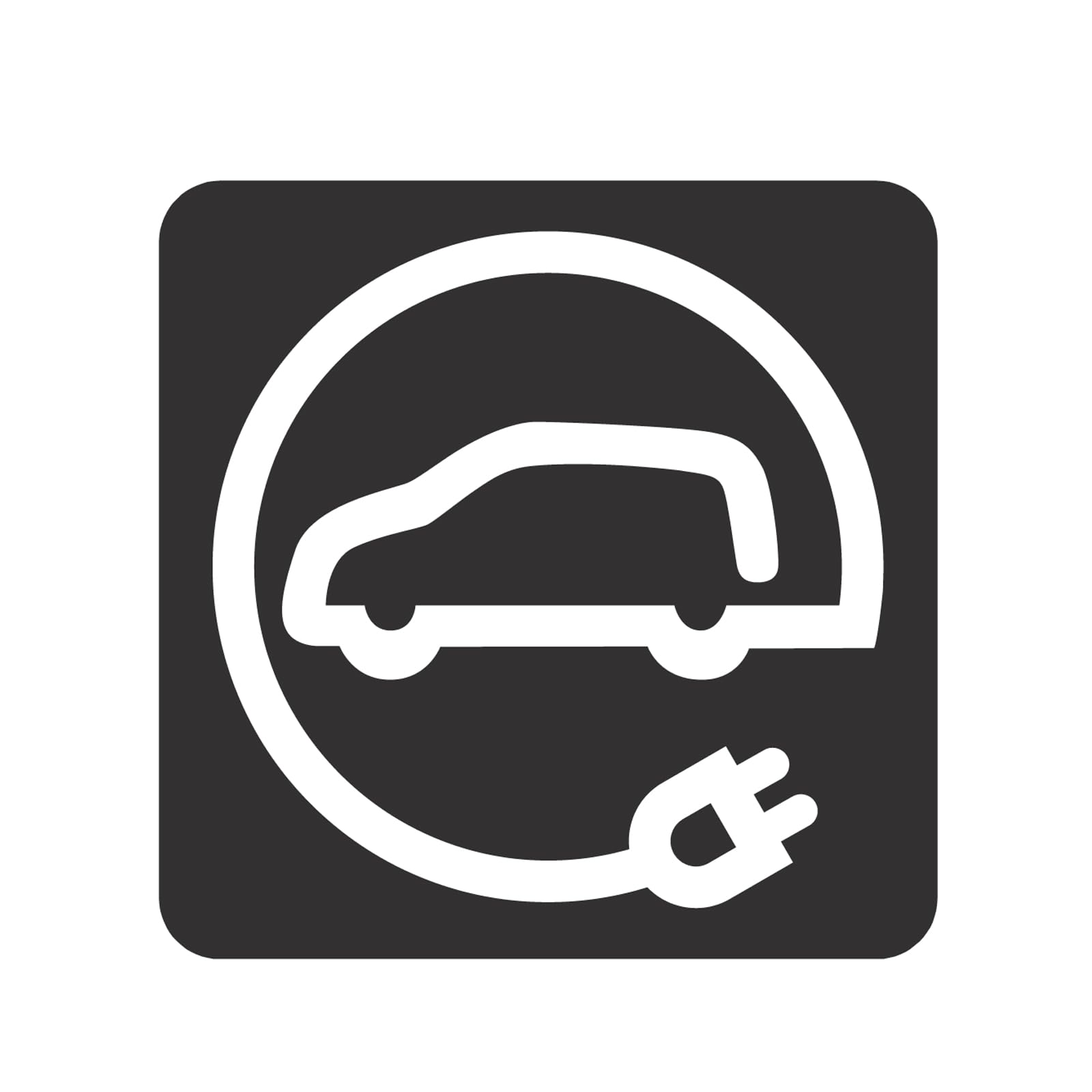 EberSign | Plantilla para Suelo de Aluminio Vehículos Eléctricos (495x495mm)