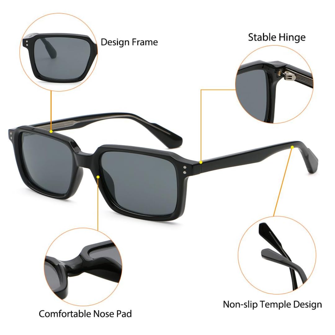 Gafas de sol con montura de propionato de celulosa para exteriores, protección UV400.