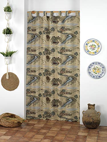 Rideau Alpujarra Martina Home au tissage Paysage traditionnel 140x260