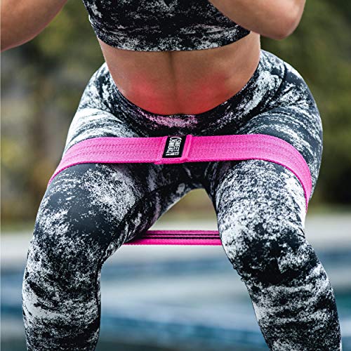 Image of Sweet Sweat Hip Bands with 3 Levels of Resistance | Non-Slip Fabric Booty Bands for Squats & Lunges | Includes Free Mesh Carrying Bag
