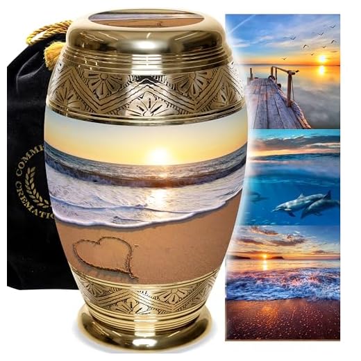 Endless Summer Urn Sunset Urns for Ashes Adult Male Large XL or Small Cremation Urns for Adult Ashes for Burial, Niche or Home Urns for Human Ashes Adult Female