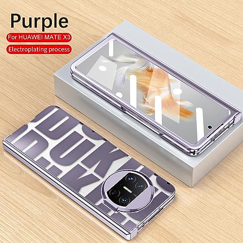 Coque Huawei Mate X3 avec protection charnière et objectif intégrée - Violet - 7