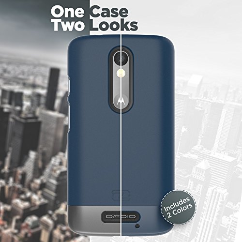 Encase Ultra Thin Belt Clip Case Designed For Motorola Droid Turbo 2 (2016 Slimshield Edition) Secure-Fit Holster Clip & Tough Cover (Deep Blue) #TOP2
