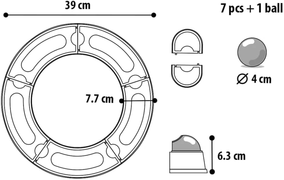 Flamingo - Activity cat Toy, Moggy Ball Tunnel - (540058511857)