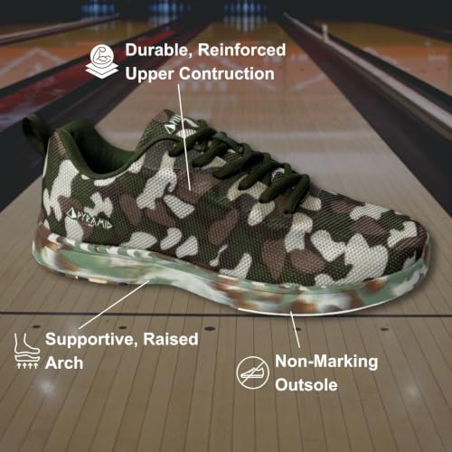 Image of Pyramid Men's Path Lite Seamless Mesh Bowling Shoes - Lightweight Seamless Design, Athletic Fit, Breathable Knit Upper, Universal Slide Soles