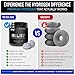 DRINK HRW Hydrogen Bath Bomb Tablets: Muscle Relief & Recovery, Magnesium Soak for Relaxation, Natural Pain Relief, Therapeutic Bath Bombs Post Workout (180 Count)