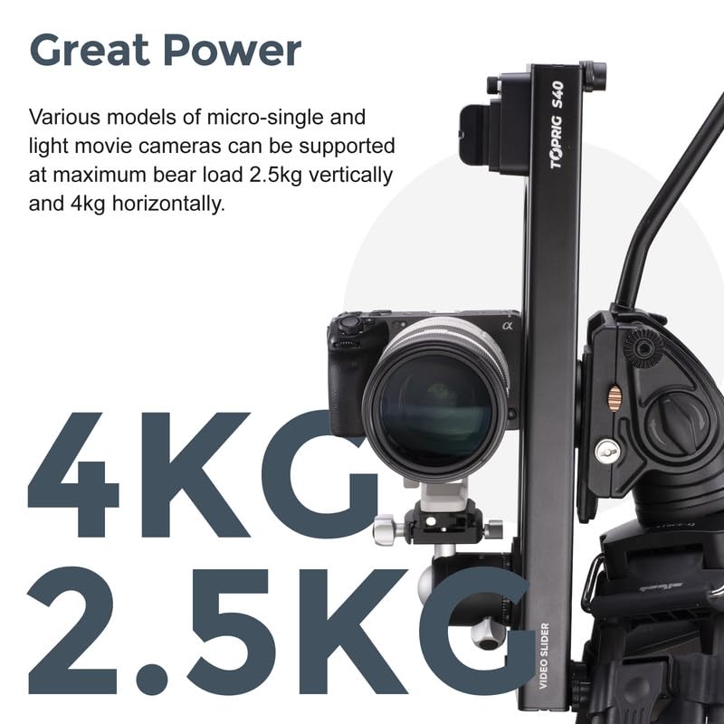 Accsoon TOPRIG-S40 Motorized Slider Camera Video Shoe, Electric Shoe is Suitable for SLR Cameras, Photography, Follow Focus and Time-Lapse Shooting Accsoon TOPRIG-S40 Motorized Slider Camera Video Shoe, Electric Shoe is Suitable for SLR Cameras, Photography, Follow Focus and Time-Lapse Shooting
