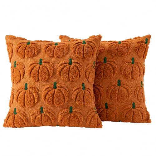 Image of Kxsufwa 2PCS Pumpkin Cushion Covers, 45x45 Cm, Autumn Home Decor