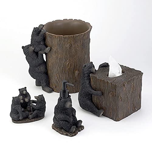 Avanti Linens - Waste Basket, Decorative Trash Can, Animal Inspired Home Decor (Black Bear Lodge Collection) #TOP2
