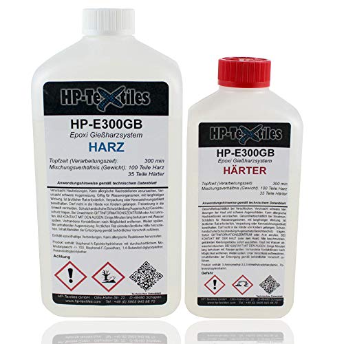 Epoxidharz klar mit Härter 8,1kg | Transparentes Gießharz speziell für Rivertable, Möbelbau und große Gießanwendungen | Lösemittelfrei und geruchsarm | Kunstharz zum Gießen | Epoxy Resin E300GB