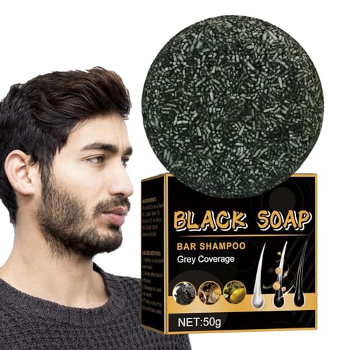 2 Bar X50g Savon Pour Cheveux Gris, Shampoing Solide Anti Cheveux Blanc, Natural Grey Hair Removal Soap, Le Shampooing-savon Solide Restaure La Couleur Naturelle Des Cheveux Et Nourrit Les Racines