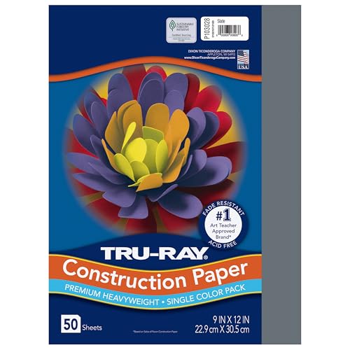 Tru-Ray Construction Paper 9x12 Slate