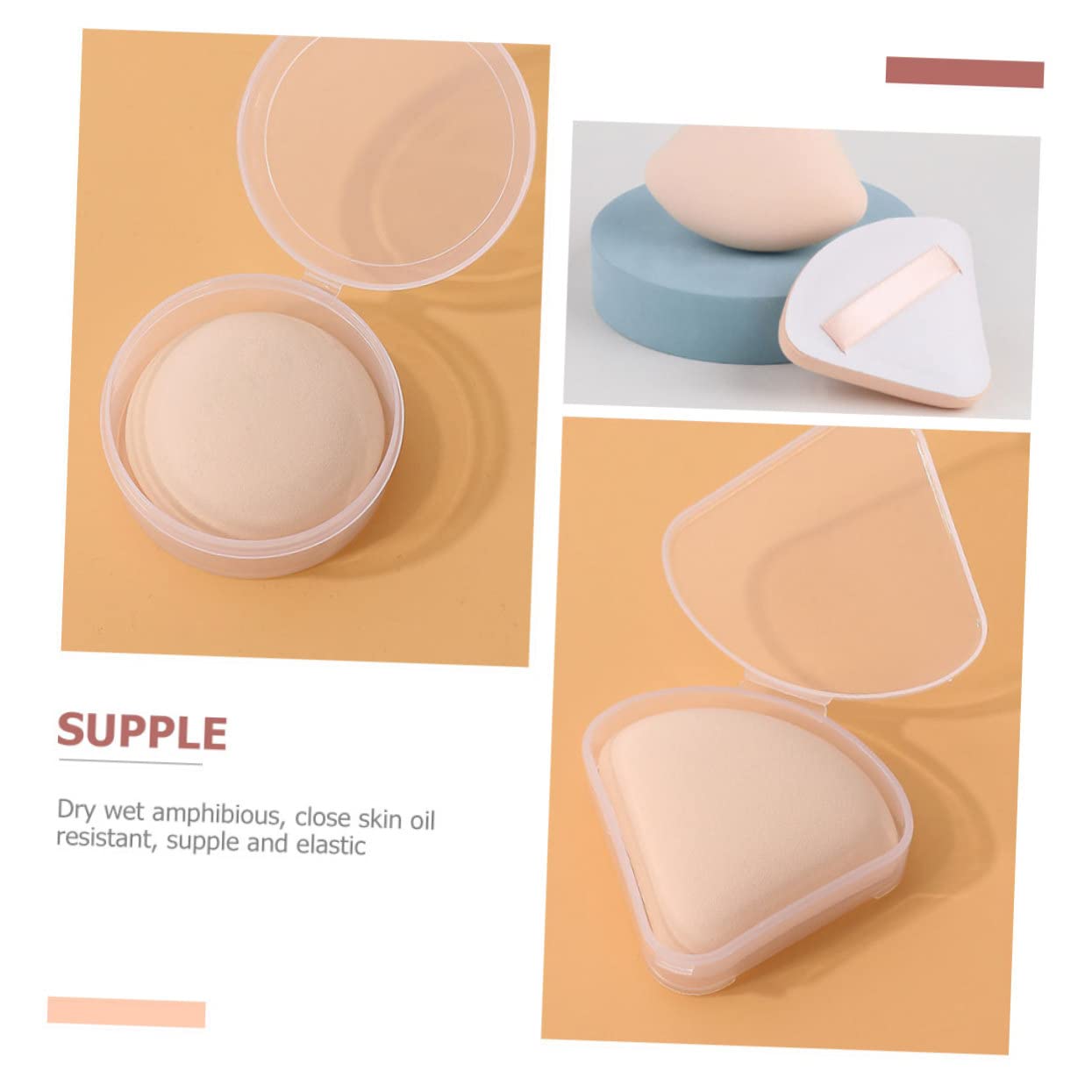 Didiseaon Pz soffio a cuscino d'aria spugne di bellezza piccoli piumini da cipria frullatori fard per le guance accessori per il trucco soffi morbidi il Rossore crema