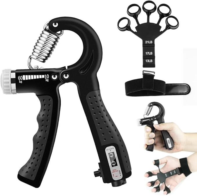 SUCITY Hand Grip Strengthener Trainer Kit Hand Strengthener & Grip