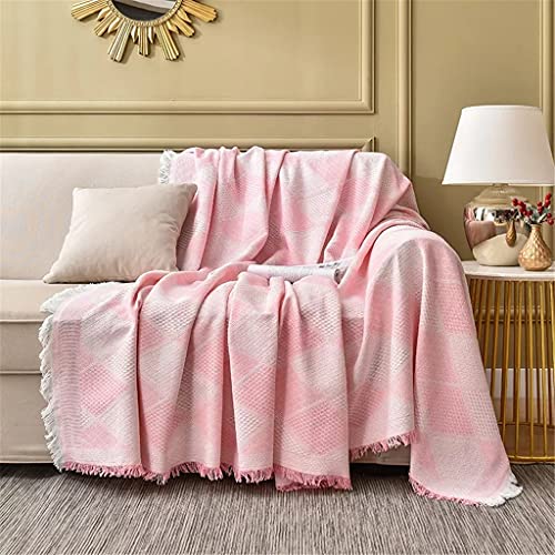 Couverture tricotée Nordique anti-poussière grand plaid de lit et voyage - 2