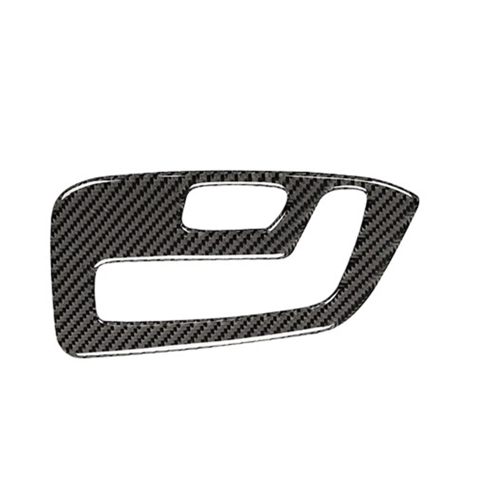 VNHLOTVJL Car Power Seat Adjustment Panel Trim Frame Interior Accessories Compatible for Mazda CX-5 2017-2020 Carbon Fiber Decoration Sticker(LHD)