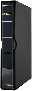 MUDOR Empty Stamp Albums Stockbook for Professional Collectors, Classic Binder with Slipcase (Black)