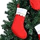 CCINEE Weihnachtsstrümpfe für Weihnachten DIY Zubehör, Kamin hängende Strumpf rot Vliesstoff mit goldenem Rand