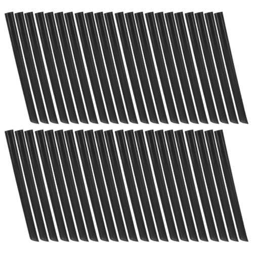 100 pitillos desechables negros 19 cm diámetro 11 mm miniatura 1