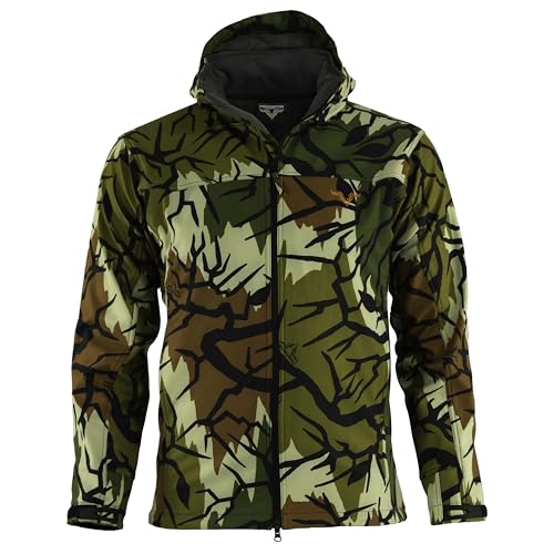 High Plains Wind Water Repallent Mid Weight Camo Hunting Jacket