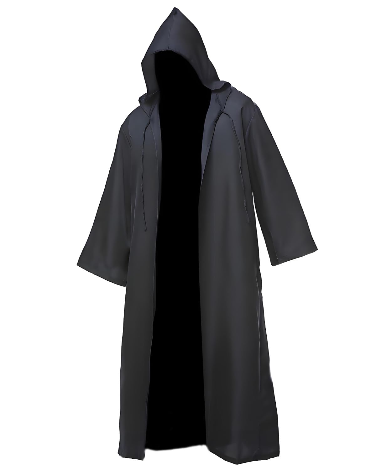 Mens Halloween Carnival Party Witch Cosplay Robe Costume Adult Hooded Cloak Cape Only Cloak
