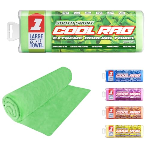 South Sport Cool Cool RAG Extreme Cooling Towel for Heat Relief - PVA Cooling Towel for Workout, Gym, Running and for Other Outdoor Sports - Cooling Rag for Neck - Cool Towel for Quick Cooling