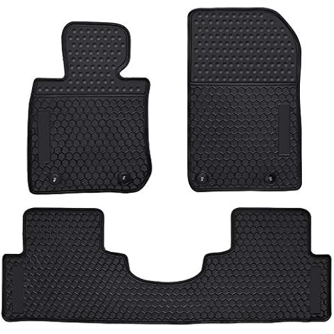 Ucaskin Car Floor Mats Custom Fit for Mazda CX 3 CX-3 SUV 2016 2017 2018 2019 2020 2021 2022 2023 2024 Odorless Washable Rubber Foot Heavy Duty Anti-Slip All Weather Car Floor Liner-Black Cover