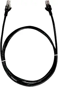 Cabo de Rede PlusCable Preto 10Metros PC-ETHU100BK Cat.5E Patch Cord - Conectores RJ45 Capa de PVC