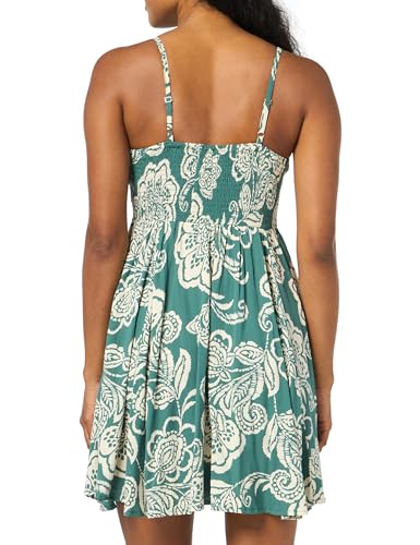 Image of Angie Women's Angie Women's Printed Deep V Smocked Bodice Dress