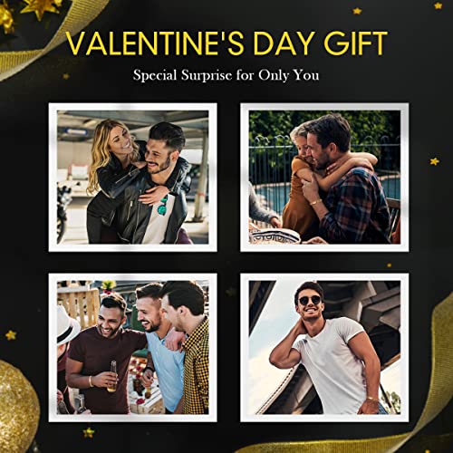 Etevon 18K Gold Plated Shield Necklaces For Men Boys, 316 Stainless Steel Pendant Necklaces Mens Jewelry Gift For Birthday Anniversary Christmas Valentine's Day For Boyfriend Son Father Brother #TOP7