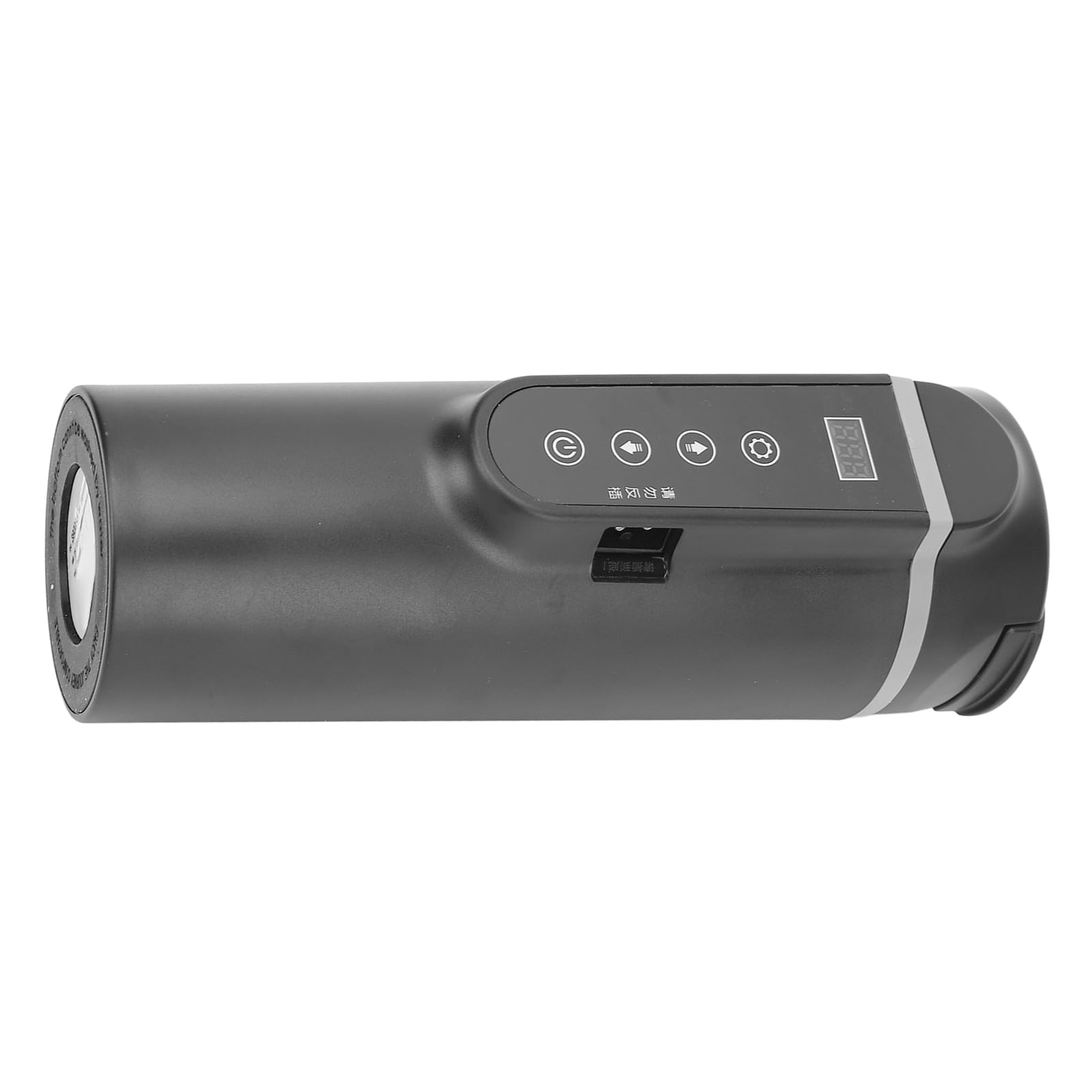 Tazza elettrica riscaldata per acqua, controllo intelligente della temperatura, in acciaio inox, per viaggi in auto, 500 ml (nero)