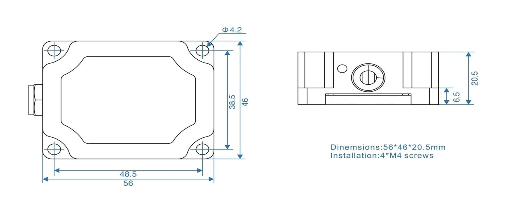CHBMSS Single Axis Electrolytic Inclinometer