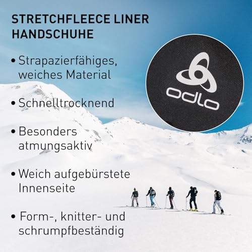 Odlo Sporthandschuhe Herren Damen Stretchfleece Liner I Unterziehhandschuhe I Ski Handschuhe