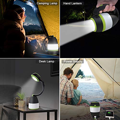 Bawoo LED Camping Lamp Camping Lantern IPX4 Waterproof USB Rechargeable Torch Emergency Light Portable Tent Lamp for Power Outages, Hiking, Camping, Emergency etc. - Image 6
