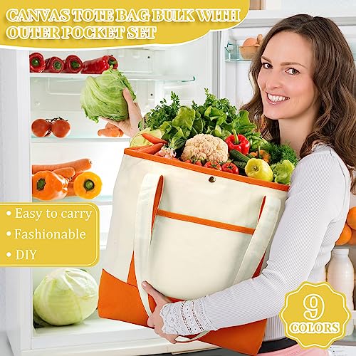 Sanwuta-9-Pcs-Canvas-Tote-Bags-with-Pocket-177-Reusable-Grocery-Shopping-Cloth-Bag-for-Women-Men-DIY-Craft