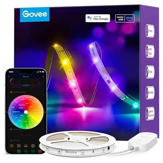 Govee RGBIC LED Strip Light 5m, Compatible with Alexa and Google Assistant