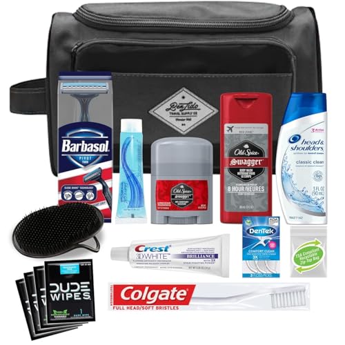 Image of Convenience Kits International Men's Premium 15-Piece Travel Hygiene Kit, 32 Count Bulk Case for Hotels, Shelters, Disaster Relief