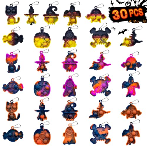 Halloween Pop Fidget Toys Bulk Its Halloween Party Favors for Kids 30 Pack