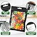 ANZNKU 100 Pack Black Resealable Mylar Bags with Frosted Clear Window, Smell Proof Sealable Packaging Bags for Small Business, Foil Pouch Zip Bag for Food Candy Treat Heat Seal Storage(2.75×3.93 in)