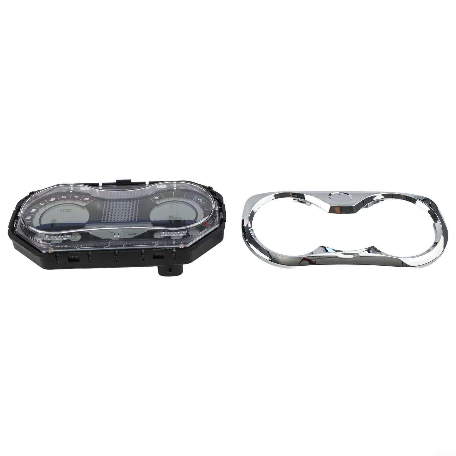 SeaDoo Ensemble de jauge de vitesse avec lunette chromée, écran LCD numérique pour panneau d'instruments de ski, pièce de rechange 278002070 278002217 pour GTI SE pour 4-TEC 2006-2007