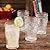 The Pioneer Woman Adeline 16-Ounce Clear Emboss Glass Tumblers, Set of 4