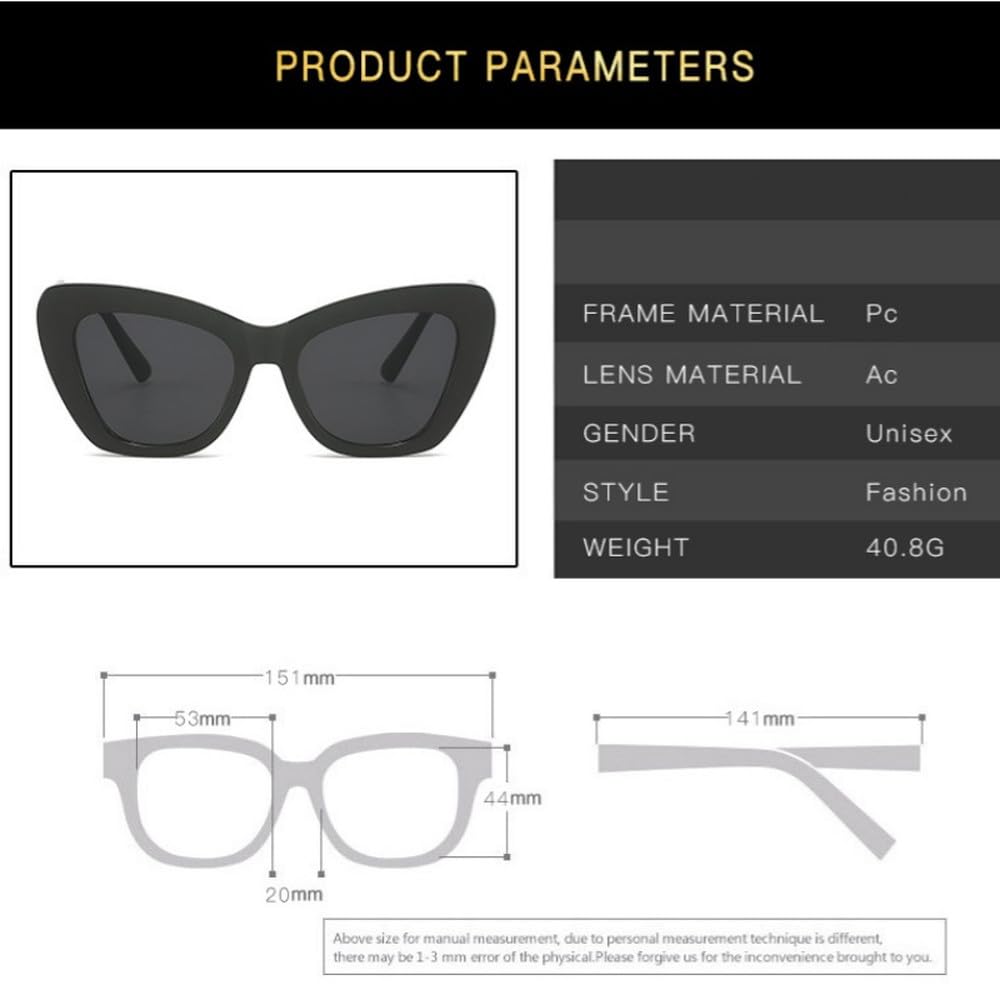 Gafas de sol estilo ojo de gato de moda para mujer y hombre, estilo vintage, para fotografía callejera, v
