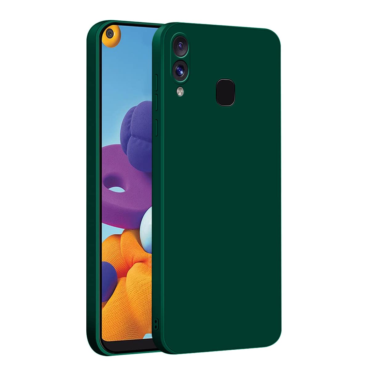 LIRAMARK Silicone Soft Back Cover Case for Samsung Galaxy A20 / A30 / M10s (Black) — Amazon image 11