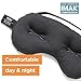 Brownmed IMAK Eye Pillow - Sleep Mask with ErgoBeads for Pain Relief - Cooling & Relaxing Sleep Aid - Black