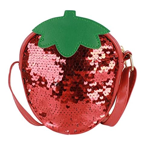 Sherry Mini Handbag Cute Fruit Straw Cross-body Bag Weave Summer Beach Travel Satchel Shoulder Bag Phone Pouch Coin Purse, Strawberry, One Size Cover